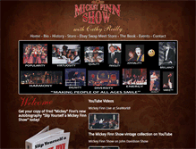 Tablet Screenshot of mickeyfinnshow.com